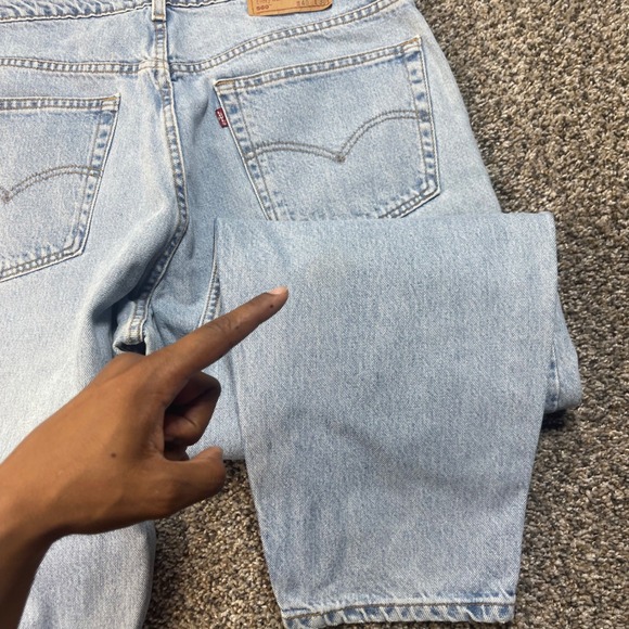 Vintage Levi's 560 Men's 36x29 Jeans Loose Fit Tapered Leg Light Wash Denim 90s - Picture 11 of 12